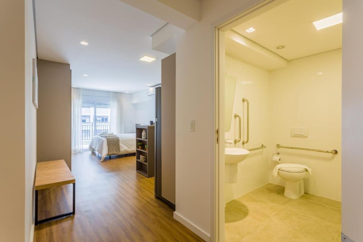 Studio Moderno, Confortavel E Completo No Centro Apm1606 Сан-Пауло Экстерьер фото